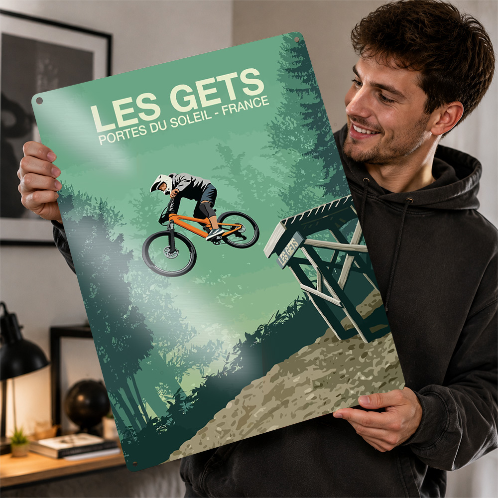 Mountain Biking Europe - 레스 게츠 산악 자전거 점프 그림이