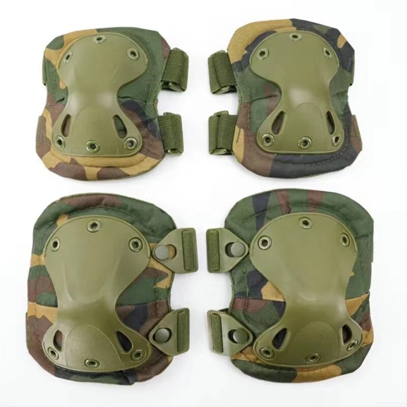 야외 전술 보호 기어 세트, 무릎 패드 4 개, 팔꿈치 - Mountain Biking Elbow Pads 리뷰 및 가격