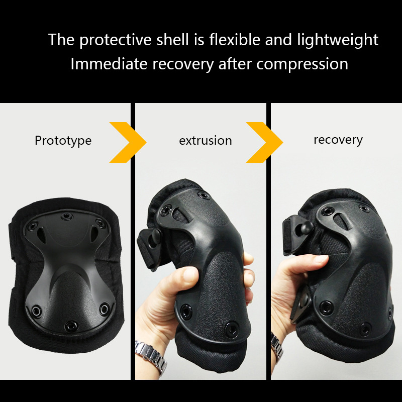 야외 전술 보호 기어 세트, 무릎 패드 4 개, 팔꿈치 - Mountain Biking Elbow Pads 리뷰 및 가격