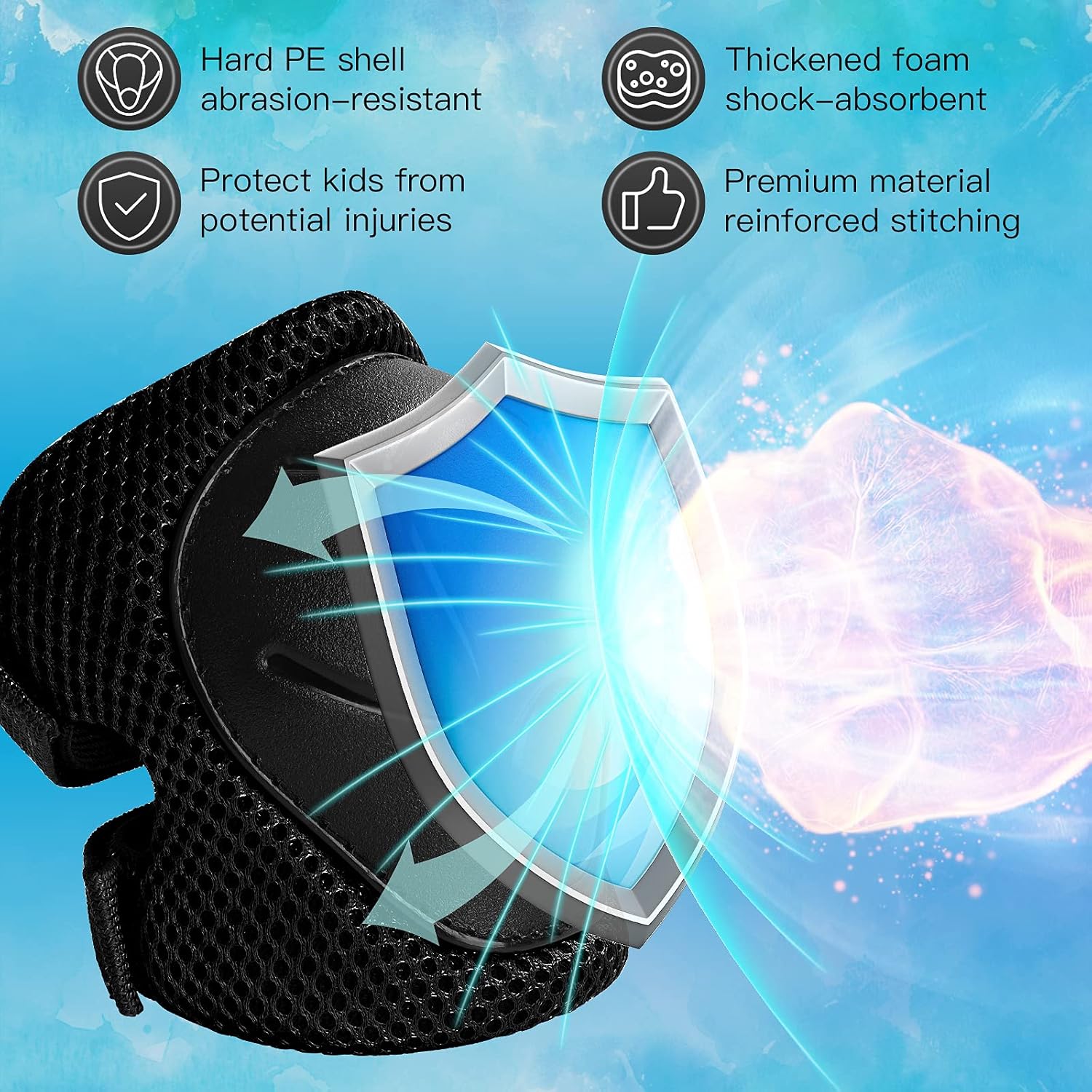 3-14세 어린이용 보호 장비 세트 6개, 스케이트 사 - Mountain Biking Elbow Pads 리뷰 및 가격