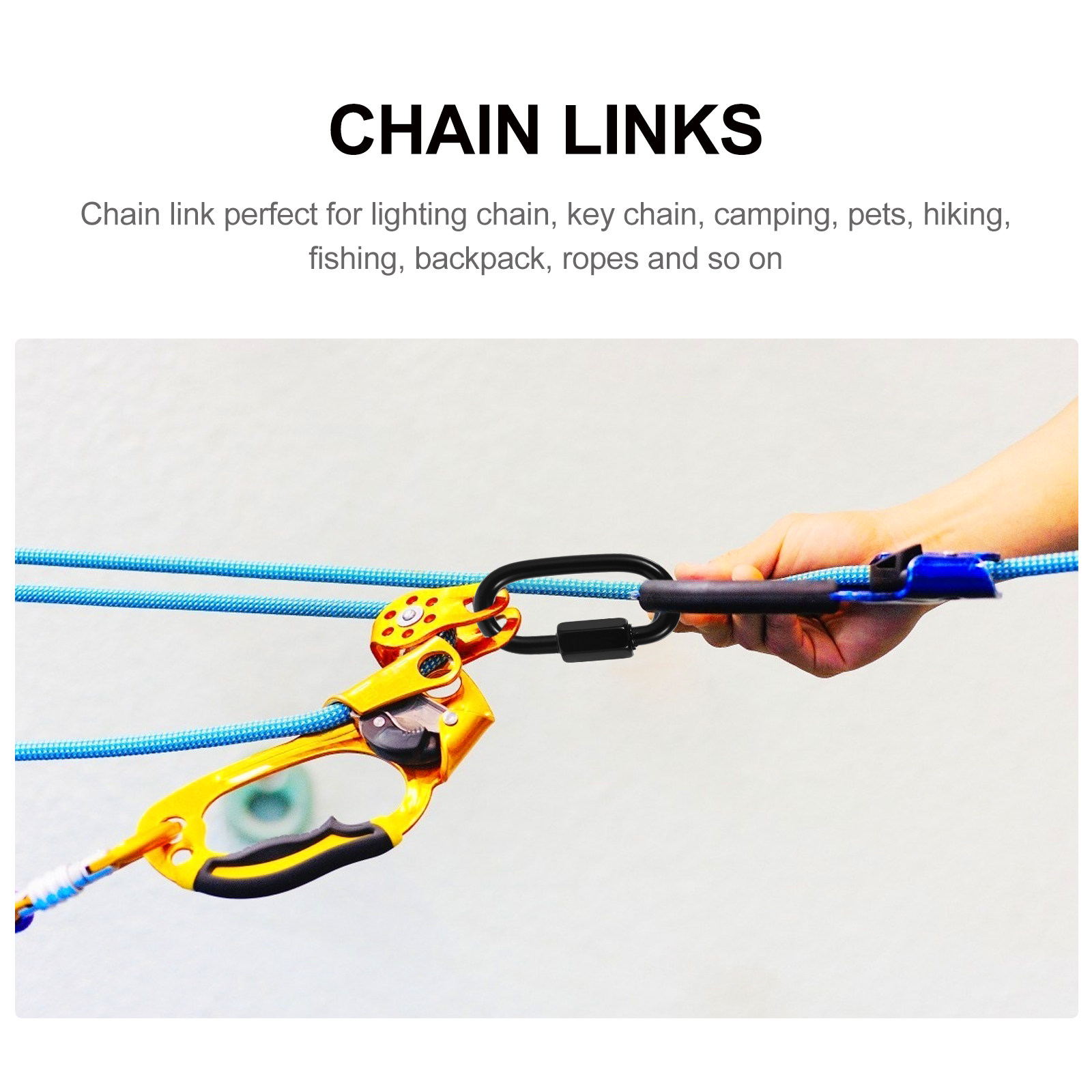 8개입, 빠른 연결이 가능한 체인 커넥터, 스테인리스  - Chain Quick Link 리뷰 및 가격